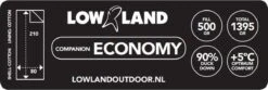 LOWLAND OUTDOOR® Donzen Slaapzak - Companion Economy - 210x80 Cm - Rood -Bo-Camp Winkel 1200x402