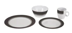 Bo-Camp - Servies - Classic - 16-Delig - Wit/Grijs -Bo-Camp Winkel 1200x548 2