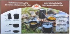 ESSCHERT DESIGN Pannenset Kampvuur - 4 Delig - Outdoor - Metaal -Bo-Camp Winkel 1200x581 12