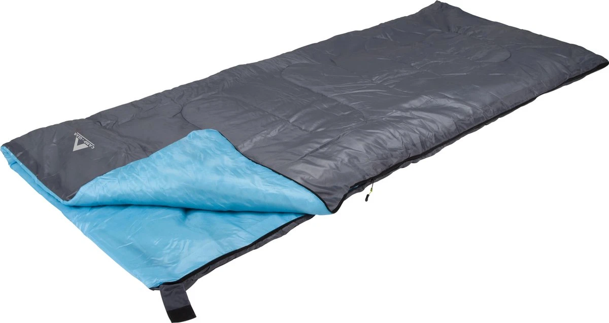 Camp-Gear Slaapzak - Travel Mini - 190x75 Cm - Grijs/blauw 1 Camp-Gear Slaapzak - Travel Mini - 190x75 Cm - Grijs/blauw