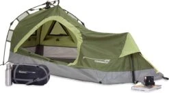 Where Tomorrow Solo Tent 225X100X57 Cm - Groen - 1 Persoons 9 Where Tomorrow Solo Tent 225X100X57 Cm - Groen - 1 Persoons -Bo-Camp Winkel 1200x661