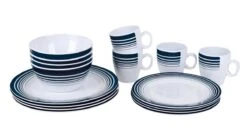 Bo-Camp - Servies - Classic - 16-Delig - Wit/Navy -Bo-Camp Winkel 1200x675 13