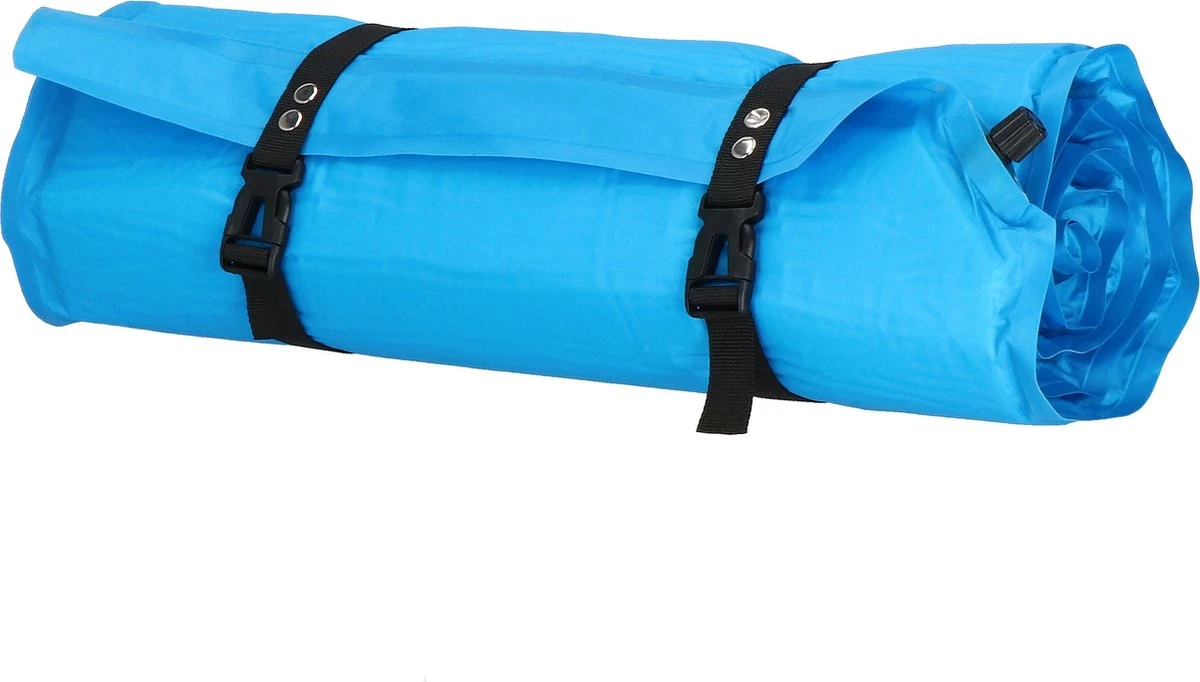 Springos Slaapmat | Zelfopblazend | 186 Cm | Inclusief Hoes & Hoofdkussen | Lichtblauw 20 Springos Slaapmat | Zelfopblazend | 186 Cm | Inclusief Hoes & Hoofdkussen | Lichtblauw - Afbeelding 20