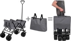 TecTake - Opvouwbare Bolderkar Heidrun Grijs -Bo-Camp Winkel 1200x703 3
