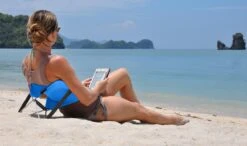 Y-ply Ruggensteuntje - Strandstoel - Opvouwbaar - Rood -Bo-Camp Winkel 1200x707