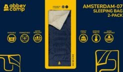 Abbey Camp Slaapzak Amsterdam - 2-pack - Dekenmodel - 210 X 85 Cm - Marine -Bo-Camp Winkel 1200x711 5