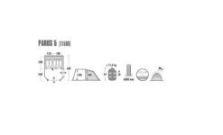 High Peak Paros 5 Tunneltent - 5-Persoons - Donkergrijs -Bo-Camp Winkel 1200x727 1