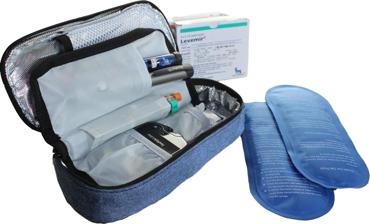 Smart Cool'R Diabetes Tas - Diabetes Etui - Insuline Koeltas - Insuline Etui - Diabetes Tasje - Medische Koeltas Voor Insulinespuit Met 2 Ice Packs Voor Optimale Temperatuur 1 Smart Cool'R Diabetes Tas - Diabetes Etui - Insuline Koeltas - Insuline Etui - Diabetes Tasje - Medische Koeltas Voor Insulinespuit Met 2 Ice Packs Voor Optimale Temperatuur