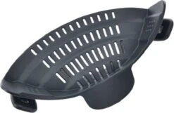 SensaHome- Siliconen Vergiet - Keuken Afgietdeksel - Afgiethulp - Siliconen - BPA Vrij - Grijs -Bo-Camp Winkel 1200x782 7