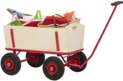 Benson Bolderkar - Bolderwagen Hout - Strandwagen - Kinderen - Boodschappenkar -Bo-Camp Winkel 1200x792