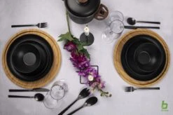 Bo-Camp Industrial - Servies - Orville - Campingbord - 16-delig - Mat Zwart -Bo-Camp Winkel 1200x799 59