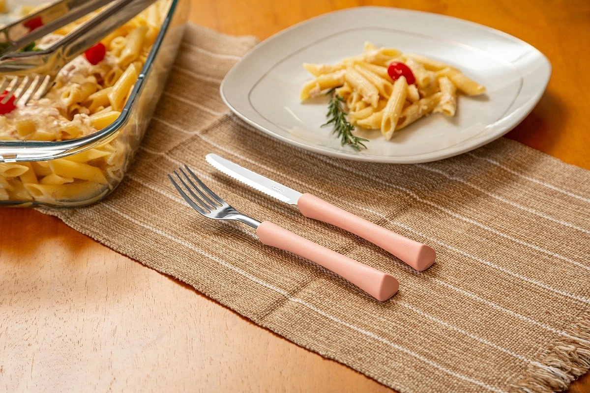 Di Solle Inova D - 6 Persoons Bestekset - Handige Opbergbak Met Raspdeksel - 26 Delig - Baby Pink 7 Di Solle Inova D - 6 Persoons Bestekset - Handige Opbergbak Met Raspdeksel - 26 Delig - Baby Pink - Afbeelding 7