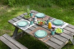Bo-Camp Servies Halo - 12 Delig Melamine - Aqua 11 Bo-Camp Servies Halo - 12 Delig Melamine - Aqua -Bo-Camp Winkel 1200x800 150