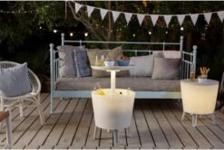 Keter Coolbar Partytafel – Lichtgevend - 49,5x49,5x57cm - Wit -Bo-Camp Winkel 1200x806 3