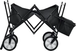 Rijoka Opvouwbare Bolderkar/Bolderwagen | Met Dakje En Draagtas | Zwart 15 Rijoka Opvouwbare Bolderkar/Bolderwagen | Met Dakje En Draagtas | Zwart -Bo-Camp Winkel 1200x811 5