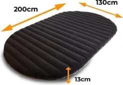 Deryan Luxe Twin Luchtbed - Tweepersoons Luchtbed Inclusief Pomp - 200 Cm X 130 X 13 Cm -Bo-Camp Winkel 1200x831 6