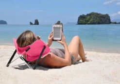 Y-ply Ruggensteuntje - Strandstoel - Opvouwbaar - Rood -Bo-Camp Winkel 1200x839