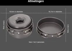 Hikr® Camping Pannenset - Complete 22-delige Kookset - Lichtgewicht - Kookgerei Servies - Outdoor - BPA-vrij - Keukengerei Set -Bo-Camp Winkel 1200x848 1