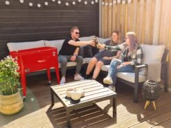 AXI Retro Cooler Rood - Koeler Met Wielen - 76L Inhoud - Koelbox Met Aftapkraan -Bo-Camp Winkel 1200x900 11