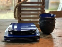 Camping Servies - 12 Delig – 100% Melamine Servies Set – Campingservies – Melamine Servies - Blue Ocean -Bo-Camp Winkel 1200x900 34