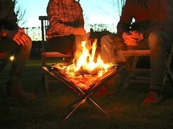 Firekorf + Grill + Spit : Opvouwbare Vuurkorf / Vuurschaal Met Rooster En Spit - Draagbare BBQ - Opbergtas - Kampeer Grill - Kookset -Bo-Camp Winkel 1200x900 37