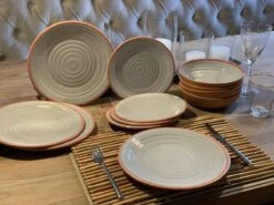 Camping Servies - 12 Delig – 100% Melamine Servies Set – Campingservies – Melamine Servies - Terracotta Style -Bo-Camp Winkel 1200x900 42