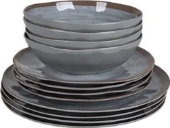 Bo-Camp Servies - Halo - 12-delig - Grijs -Bo-Camp Winkel 1200x908 1