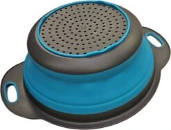 Merkloos Inklapbare Vergiet - Opvouwbaar - Groot - Blauw - Siliconen -Bo-Camp Winkel 1200x912