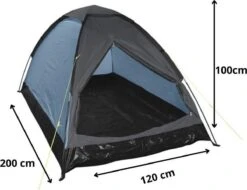 Orange85 Tent - 1 Persoons - Festivaltent - Blauw - Glow In The Dark - 200x120x100 Cm - Polyester 7 Orange85 Tent - 1 Persoons - Festivaltent - Blauw - Glow In The Dark - 200x120x100 Cm - Polyester -Bo-Camp Winkel 1200x925