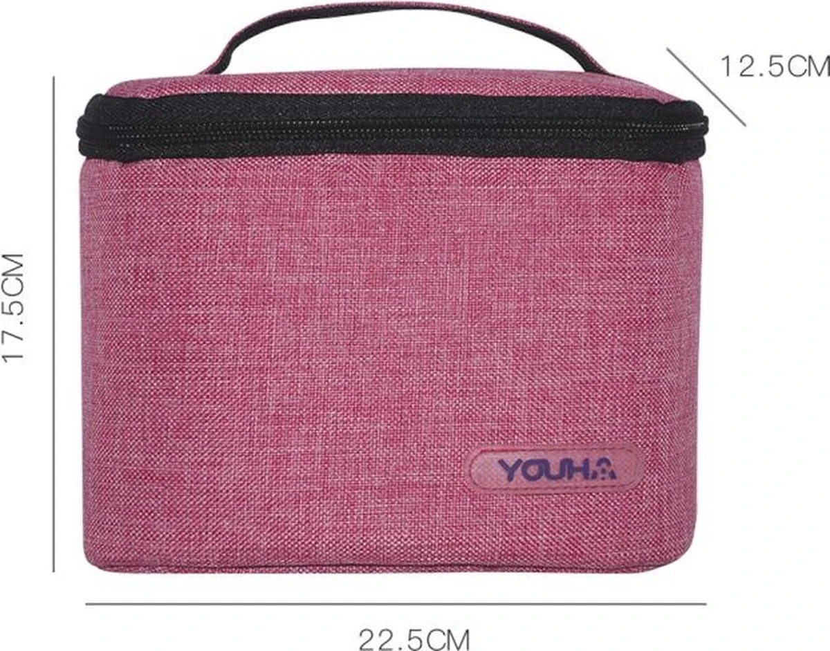 Youha® Koeltas Met Koelelement - Babymelk Koelen - Moderne Moedermelk Tas - Babymelk Koud Houden - Handig Draadbaar - Kleur: Roze/Paars 2 Youha® Koeltas Met Koelelement - Babymelk Koelen - Moderne Moedermelk Tas - Babymelk Koud Houden - Handig Draadbaar - Kleur: Roze/Paars - Afbeelding 2
