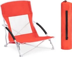 JEMIDI Lichtgewicht Inklapbare Draagbare Strandstoel - Opvouwbare Campingstoel Met Draagtas - Ademend En Comfortabel -Bo-Camp Winkel 1200x943