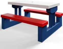 Merkloos Kinder Picknicktafel Met Parasol - Blauw 19 Merkloos Kinder Picknicktafel Met Parasol - Blauw -Bo-Camp Winkel 1200x944