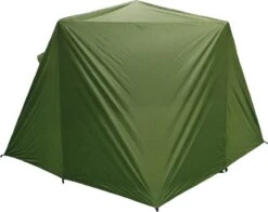 FisherPro Karpertent Met Stormcover – Vistent – Tent - Bescherming Tegen Zon En Wind – 100% Waterdichte Stormhoes – Met Handige Meeneemtas – Ook Geschikt Als Strandtent Of Festivaltent – Extra Veiligheid En Warmte Door Stormcover -Bo-Camp Winkel 1200x953 2