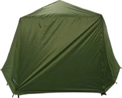 FisherPro Karpertent Met Stormcover – Vistent – Tent - Bescherming Tegen Zon En Wind – 100% Waterdichte Stormhoes – Met Handige Meeneemtas – Ook Geschikt Als Strandtent Of Festivaltent – Extra Veiligheid En Warmte Door Stormcover -Bo-Camp Winkel 1200x970 1