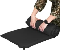 Springos Slaapmat | Zelfopblazend | 180 Cm | Inclusief Hoes | Zwart -Bo-Camp Winkel 1200x986 3