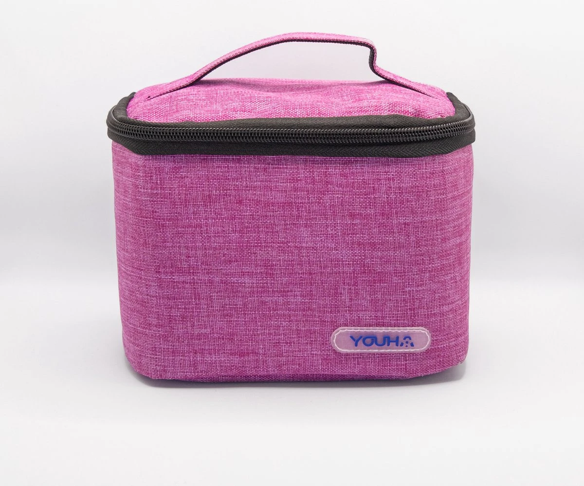 Youha® Koeltas Met Koelelement - Babymelk Koelen - Moderne Moedermelk Tas - Babymelk Koud Houden - Handig Draadbaar - Kleur: Roze/Paars 6 Youha® Koeltas Met Koelelement - Babymelk Koelen - Moderne Moedermelk Tas - Babymelk Koud Houden - Handig Draadbaar - Kleur: Roze/Paars - Afbeelding 6