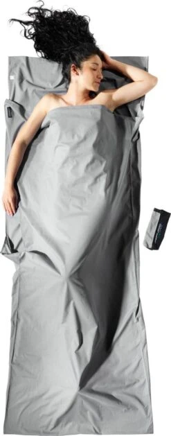Cocoon Travelsheet InsectShield 100% Katoen - Safari Grey -Bo-Camp Winkel 471x1200 4