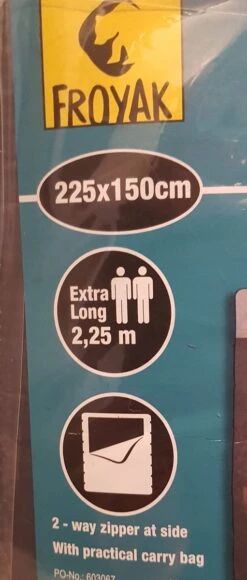 Froyak - 2-persoons Slaapzak XXL Grijs 225 X 150 Cm - Tweepersoonsslaapzak - Tweepersoons - Slaapzak -Bo-Camp Winkel 511x1200 1