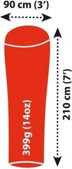 Sea To Summit - Reactor Extreme Thermolite® Mummy Liner - Lakenzak - Extra Verwarmend - Rood -Bo-Camp Winkel 512x1200