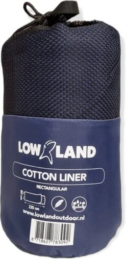 LOWLAND OUTDOOR® LAKENZAK - 100% KATOEN - RECHT MODEL - 220X80 CM - 350GR -Bo-Camp Winkel 583x1200