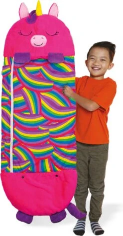 Mediashop Happy Nappers Kinderslaapzak - 2-in-1 Zachte Knuffel En Zomerslaapzak - Roze Eenhoorn Motief Voor Kinderen Van 3 Tot 6 Jaar -Bo-Camp Winkel 627x1200