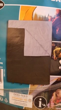 Froyak - 2-persoons Slaapzak XXL Groen 225 X 150 Cm - 2 Persoons Slaapzak Envelop Model Extra Large -Bo-Camp Winkel 674x1200 2