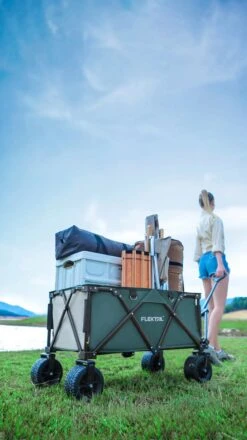 Flextail Gear Bolderkar Opvouwbaar Ezy Wagon - Tot 100KG - Wielen Loskoppelbaar - Zwart -Bo-Camp Winkel 674x1200 9