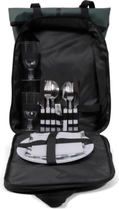 Norländer Picknick Rugtas - Koeltas - Inclusief Bestek - Groen 10 Norländer Picknick Rugtas - Koeltas - Inclusief Bestek - Groen -Bo-Camp Winkel 687x1200