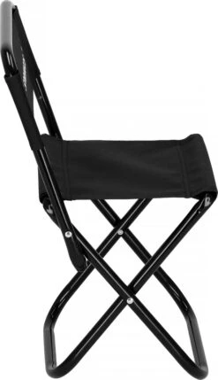 Springos Campingstoel | Kampeerstoel | Vouwstoel | Klapstoel | Zwart -Bo-Camp Winkel 691x1200