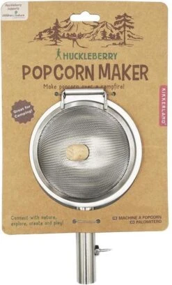 Kikkerland Huckleberry Popcorn Maker - Maak Je Eigen Popcorn - Popcornpan - Kampvuur - Buitenspeelgoed - Buitenspelen - Kamperen -Bo-Camp Winkel 725x1200