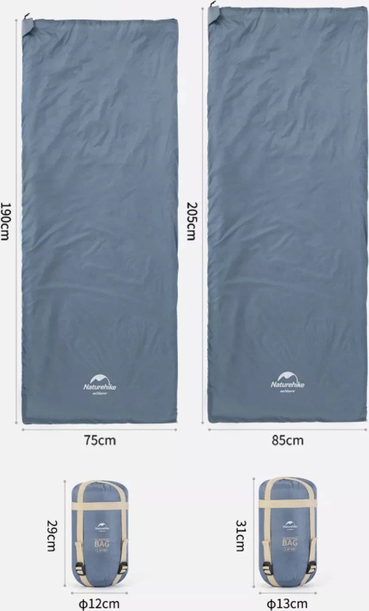 Naturehike® Slaapzak - Lichtgewicht - 190*75cm - Compact - Waterdicht - 3 Seizoenen Slaapzak Lente, Zomer & Herfst - Outdoor - Slaapzakken Volwassen & Kinderen 3 Naturehike® Slaapzak - Lichtgewicht - 190*75cm - Compact - Waterdicht - 3 Seizoenen Slaapzak Lente, Zomer & Herfst - Outdoor - Slaapzakken Volwassen & Kinderen - Afbeelding 3
