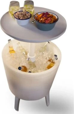 Keter Coolbar Partytafel – Lichtgevend - 49,5x49,5x57cm - Wit -Bo-Camp Winkel 778x1200 2