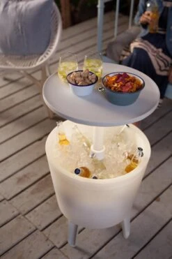 Keter Coolbar Partytafel – Lichtgevend - 49,5x49,5x57cm - Wit -Bo-Camp Winkel 800x1200 10