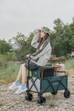 Flextail Gear Bolderkar Opvouwbaar Ezy Wagon - Tot 100KG - Wielen Loskoppelbaar - Zwart -Bo-Camp Winkel 800x1200 12